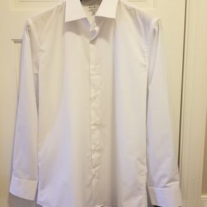 White Men's Button Down, XL, Contemporary Fit
